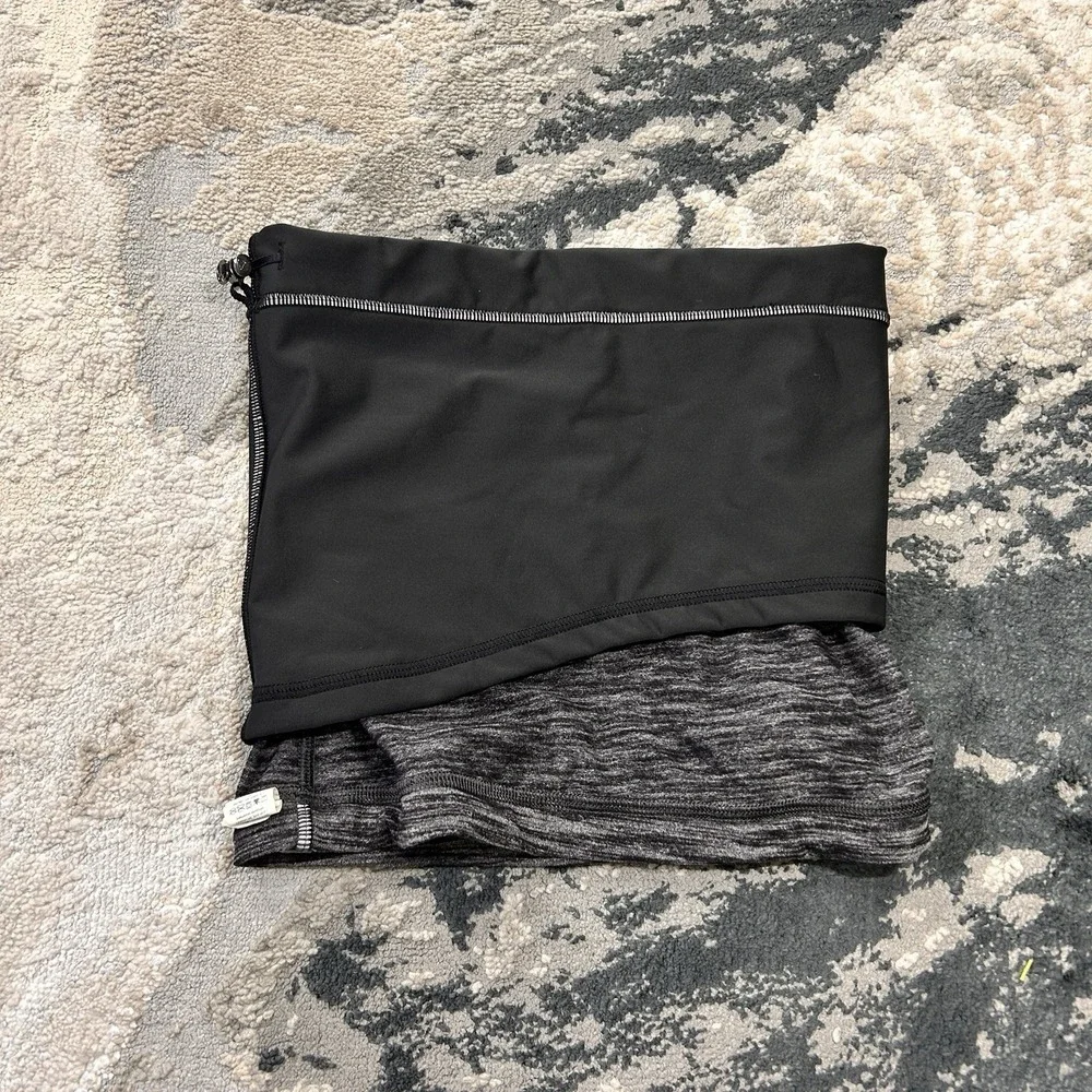 Lululemon Womens Gray Run Fast Neck Warmer OSFM Softshell‎ Athletic Scarf